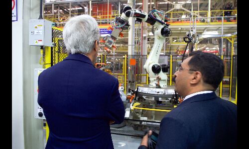 April boon: Indias industrial growth rises by 4.9% Data showed that manufacturing sector had a growth of 5.2% in April, up from 2.9% last year same month. Pic for representational purpose only.