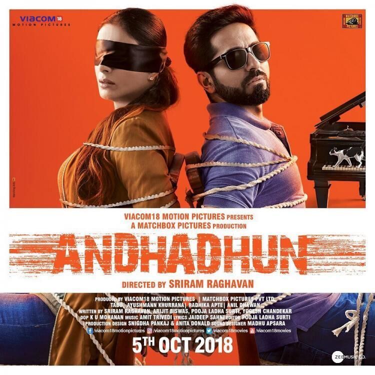 #Andhadhun #overhyped #trippywatch #noncliche #justaboutgood