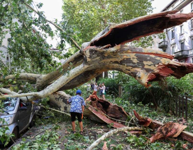 Extreme Weather Ravages Italy: Wildfires Devastate South, Violent Storms Cause Chaos in the North