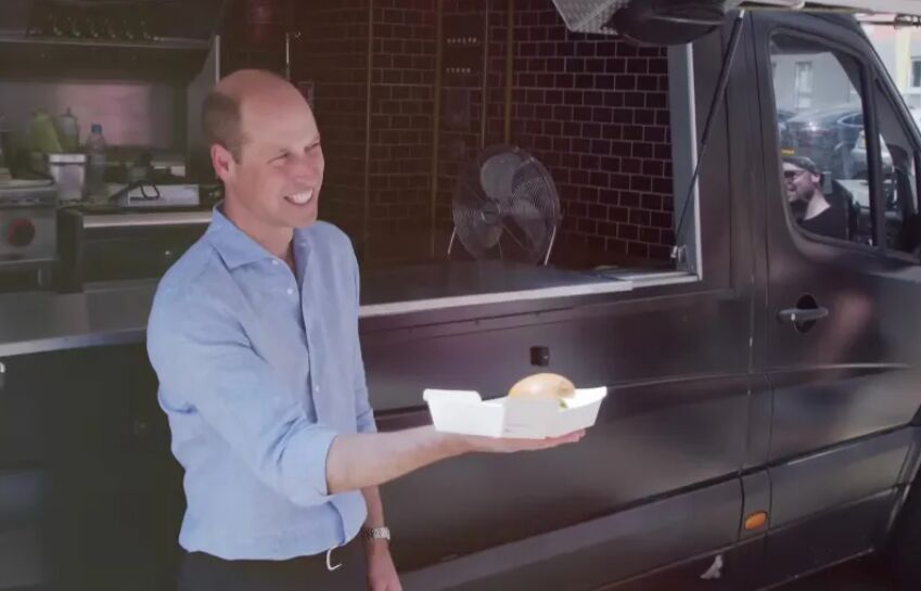 Prince William Serves Up Eco-Friendly Burgers in Surprise Food Truck Appearance