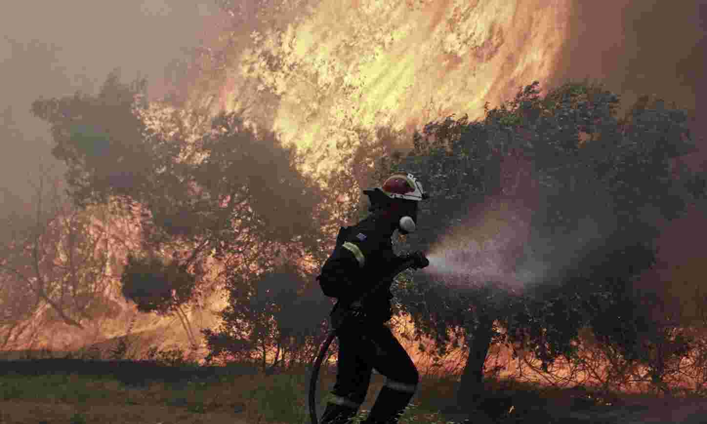 Greek Wildfire Rages On as Extreme Weather Triggers New Evacuations and Devastates Homes