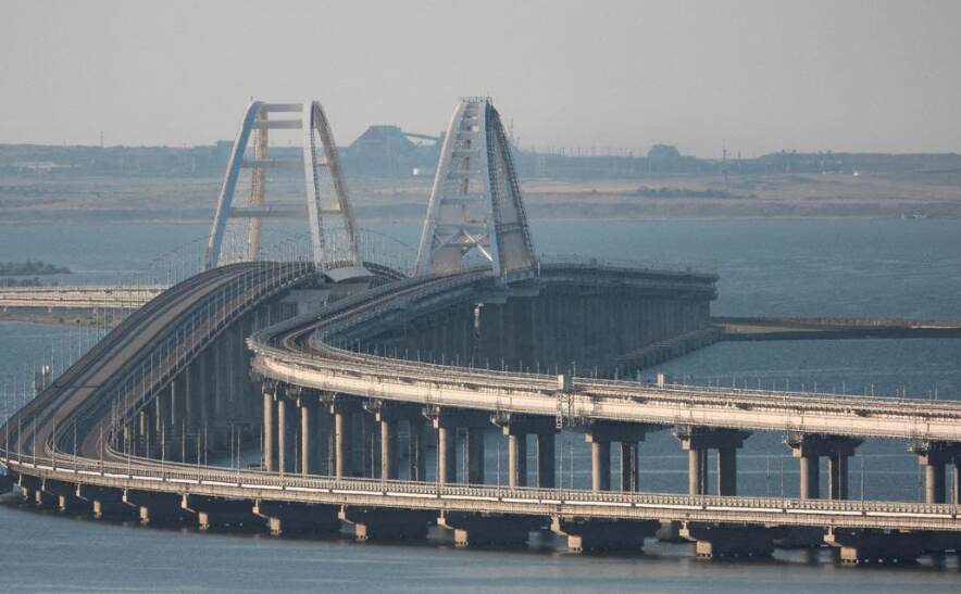 Explosions halt traffic on key Crimea-Russia bridge, sparking security concerns and disrupting daily life