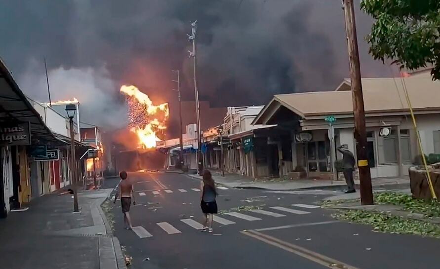 Devastating Wildfire Claims Lives and Historic Buildings in Tourist Hotspot Lahaina, Maui