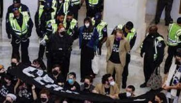 Over 300 Arrested for Illegal Demonstration on Capitol Hill Urging Israel-Hamas Cease-Fire