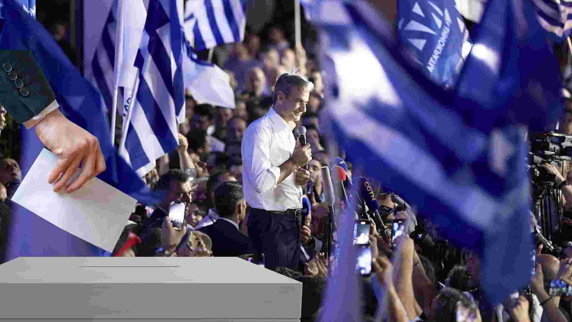 Kyriakos Mitsotakis Re-elected with Strong Mandate, New Democracy Party to Govern Alone