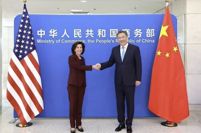 US Commerce Secretary Gina Raimondo: Talks with Beijing Not a Sign of Weakness; Readies Tools to Protect US Interests