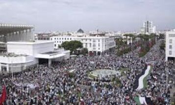 Thousands of Moroccans Take to the Streets in Powerful Protest Against Gaza Conflict and Israels Actions