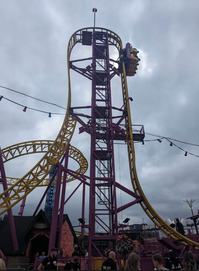 Terrifying Vertical Nightmare: Riders, including 8-year-old girl, left stranded 72 feet up on Adventure Islands biggest coaster