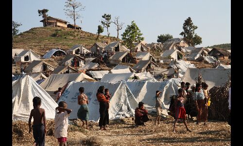 Around 30,000 Rohingya refugees at the camps are still living in high-risk zones. Pic for representational purpose only.