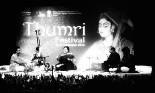 Shubha Mudgal during her performance at the Kamani auditorium on Saturday, Sept 15, 2018 at the Thumri Festival organised by the Delhi government’s Sahitya Kala Parishad.