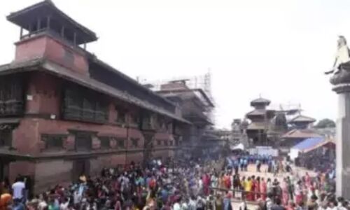 Thousands Gather at Ancient Krishna Temple to Celebrate Lord Krishnas Birth Anniversary, Showcasing Enduring Devotion and Spiritual Significance