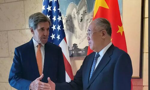 U.S. Climate Envoy John Kerry Holds High-Stakes Talks with Chinese Diplomat, Paving the Way for a Climate Partnership U.S. Climate Envoy John Kerry Holds High-Stakes Talks with Chinese Diplomat, Paving the Way for a Climate Partnership