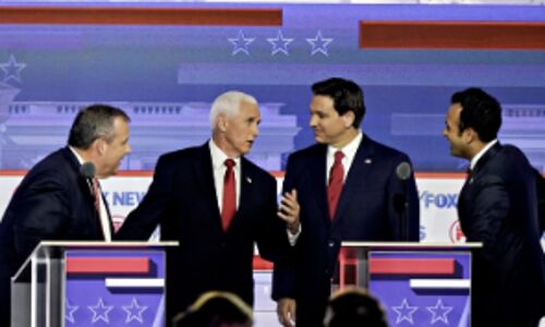 Trump Steals the Spotlight in Primary Debate Despite No Show, Conviction Questions Dominate Trump Steals the Spotlight in Primary Debate Despite No Show, Conviction Questions Dominate