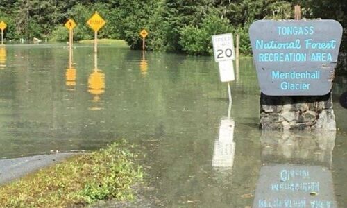 Record Flooding Strikes Juneau, Alaska as Glacial Dam Bursts: Climate Change Crisis Intensifies Record Flooding Strikes Juneau, Alaska as Glacial Dam Bursts: Climate Change Crisis Intensifies
