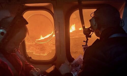 Lava Flows Slowing from Icelandic Volcano Amid Heavy Snowfall: Evacuated Town Spared Lava Flows Slowing from Icelandic Volcano Amid Heavy Snowfall: Evacuated Town Spared