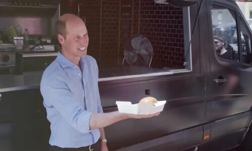 Prince William Serves Up Eco-Friendly Burgers in Surprise Food Truck Appearance
