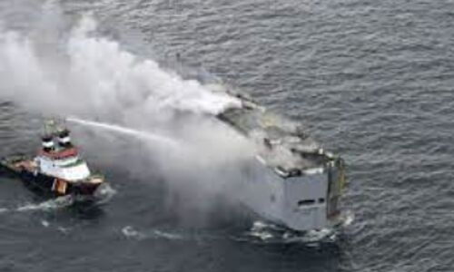 Tragedy at Sea: Car Carrier Ship Inferno Claims Lives as Crew Battle Against Fire and Sinking