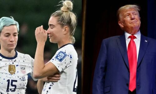 Trump Blasts USWNT for Woke Mindset as Shocking World Cup Exit Ignites Feud with Rapinoe Trump Blasts USWNT for Woke Mindset as Shocking World Cup Exit Ignites Feud with Rapinoe