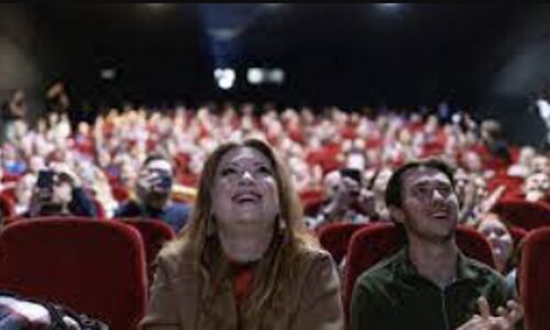 History in Action: Poles Gather at Cinema to Witness Inauguration of New Pro-EU Governmentt History in Action: Poles Gather at Cinema to Witness Inauguration of New Pro-EU Governmentt