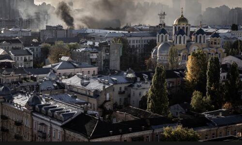 Russian Missile Attack Leaves Trail of Destruction in Ukraines Largest Cities