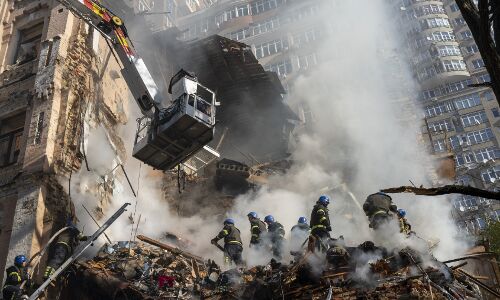 Russian Drone Attack Wreaks Havoc on Kyiv