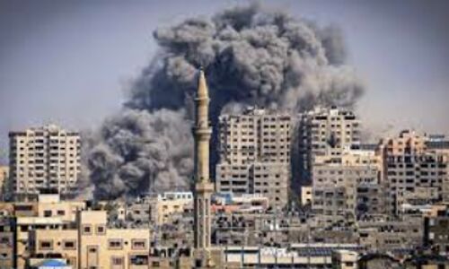 Israel Launches Strikes on Divided Gaza City as US Secretary of State Continues Aid Efforts, International Outcry Grows Israel Launches Strikes on Divided Gaza City as US Secretary of State Continues Aid Efforts, International Outcry Grows