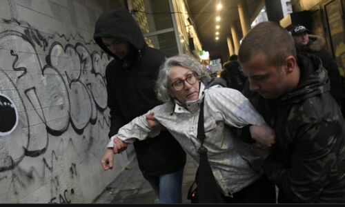 Activist Fined for Egging War Criminals Mural in Bold Stand Against Serbian Support for Atrocities Activist Fined for Egging War Criminals Mural in Bold Stand Against Serbian Support for Atrocities