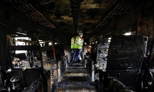 Deadly Arson Attack on Passenger Train Amidst Political Unrest in Bangladesh Deadly Arson Attack on Passenger Train Amidst Political Unrest in Bangladesh