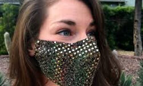 Is an embellished face mask fashionable Delhis next trend?