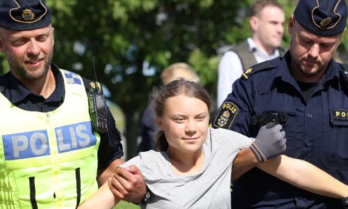 Greta Thunberg Unyielding: Removed by Police and Fined in Sweden Greta Thunberg Unyielding: Removed by Police and Fined in Sweden
