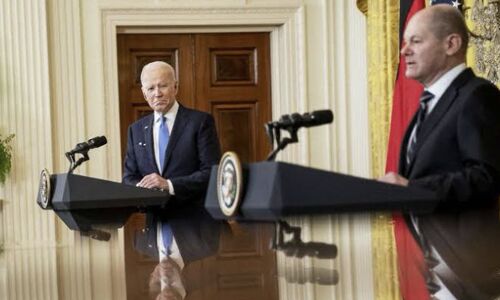 German Chancellor and President Biden Unite: United States Support for Ukraine Remains Unwavering Amidst Political Turmoil in Washington German Chancellor and President Biden Unite: United States Support for Ukraine Remains Unwavering Amidst Political Turmoil in Washington