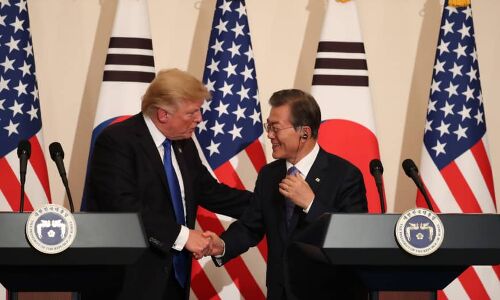 South Koreas Moon to visit White House next month in bid to salvage Kim-Trump nuclear talks | The Japan Times