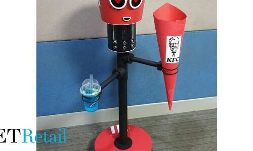This KFC robot will carry chicken bucket, drink and walk around with you - ET Retail This KFC robot will carry chicken bucket, drink and walk around with you - ET Retail