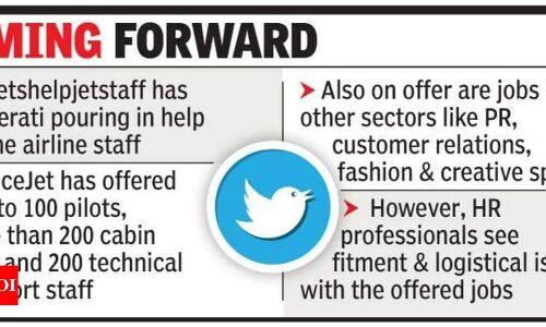 Jet Airways employees get job offers via tweets - Times of India Jet Airways employees get job offers via tweets - Times of India