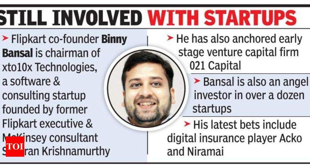 Concerned about constant e-policy changes by govt, says Binny Bansal - Times of India