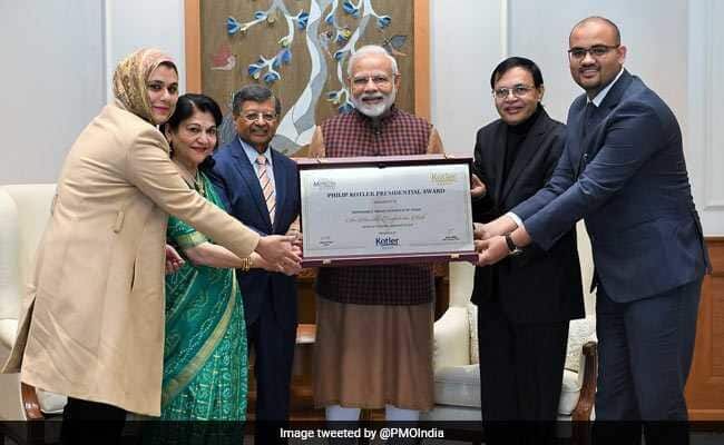 PM Modi Honoured With Presidential Award For