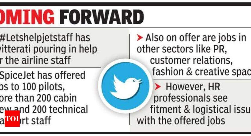 Jet Airways employees get job offers via tweets - Times of India